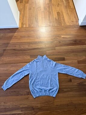 Hermes Light Blue Quarter Zip